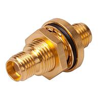 HUBER+SUHNER 34_SMA-50-0-3/111_NE ຕົວແປງ RF - ໃນຊຸດ SMA jack(f) ເປັນ SMA jack(f) ບັງເຮດ