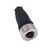 NorComp 858FB05-203RAU1 ຕິດຕັ້ງໃນພາກສະຖານ IP67 ຜູ້ຍິງ M12 ຕິດຕັ້ງໃນພາກສະຖານ ຮູບວົງມົນ 5 ຕຳແໜ່ງ