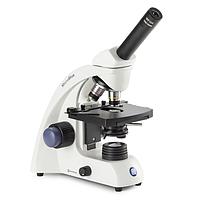 Euromex MB.1651 MicroBlue monocular microscope (WF 10x/18,  achromatic 4/10/S40/S60x)