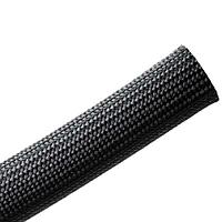 HellermannTyton 170-03052 ຜ້າຖົງຖືກຖອກປ້ອງກັນສາຍສະເພາະ, ເຄື່ອງຄອດເຣຊິນ, ເສັ້ນໃຍເກັດແບບກະຈອງ, ຂະໜາດ 0.75" ນິວ, GF, ສີດຳ, 200 ຟຸດ/ມົດມາດ