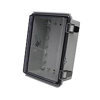 Bud Industries PTQ-11044-C ກະຕ່າພລາສຕິກ PC+10% ໃນການປ້ອງກັນ NEMA/IP ມີການລຶບດ້ວຍເຫຼັກສະອາດ (5.3 X 7.3 X 3.4 ນິວ)