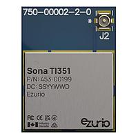 Ezurio 453-00199C ໂມດູນເວີເລດ Module, Sona TI351, 1216, MHF4L, Cut Tape
