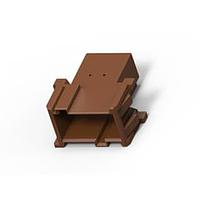 AMP Connectors - TE Connectivity 1-965641-2 ກອງປະກອບ 6P 2TAB PLUG ສີນ້ຳຕານ ກອງປະກອບຕໍ່ເຊື່ອມ