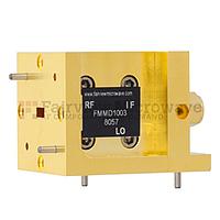 Fairview FMMD1003 WR-19 Waveguide Down Converter Mixer From 40 GHz to 60 GHz, With an IF Range From DC to 18 GHz And LO Power of +13 dBm, UG-383/U Flange