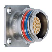 LEMO EDS.2M.308.XLC ຕົວເຊື່ອມ 8P ຜູ້ຊາຍ CRIMP ສີແດງ ຕິດຕັ້ງ RCPT SQ FLANGE