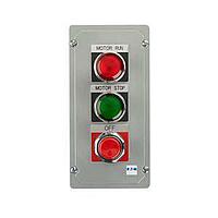 Eaton 10250T3532 ສະຖານີຄວບຄຸມ, ສາມອົງປະກອບ PB STAT 3 BUTTON