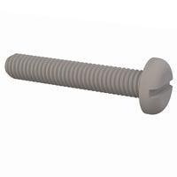 Essentra Components 50M060100N035 ພັນສລອດເດດ Pan Slotted Screw, M6 X 1 Thread, 35mm Lg