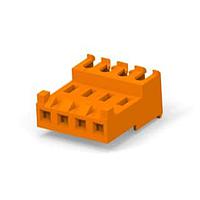 AMP Connectors - TE Connectivity 3-647479-4 ການປະກອບ Receptacle 04P MTA156 CONN ASSY 18AWG ORA