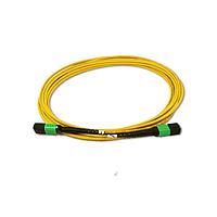 Megladon Manufacturing 12MTFX24K0-1M ການປະກອບສາຍເສັ້ນແສງ Fiber Optic Singlemode 12F MPO(f) ເຖິງ MPO(f) ວິທີ B 3mm ເຫຼືອງ ພາຍໃນອາຄານ Plenum, 1 ແມັດ