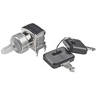 NKK Switches SK12AG30 ສະຫນັບສະຫນູນ Keylock Switches SPDT ON-ON .4VA RA PC KEY REMOVE 2 POS