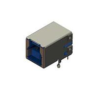 EDAC 690P209-62C-022 ຕົວເຊື່ອມ USB Type B USB 30 Type-B 30 " Au plating right angle insulator blue