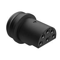 Amphenol SINE Systems 044 103 10006 ປລັກສະໝຸດ 6 ຕຳແໜ່ງ ປລັກສະໝຸດຍິງ, ປະເພດມາດຕະຖານ