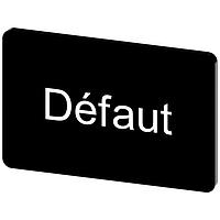 SIEMENS 3SU19000AD160GN0 ປ້າຍປະກັບ, Defaut INSCR. LABEL, ສີດຳ 17.5 X 27MM, DEFAUT