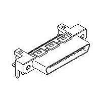 AMP Connectors - TE Connectivity 787973-1 ຕົວເຊື່ອມ D-Sub - ຄວາມໜາ້ຍມມາດຕະຖານ 36 .8MM CHAMP RCPT ASSY
