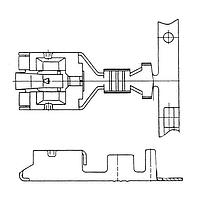 Yazaki 71162783 ຂໍ້ຕໍ່ TERM 250 FEM 6.3MM UNSLD