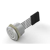 Alcoswitch - TE Connectivity 2342835-7 ປຸ່ມກົດສະຫນອງ AVC19M Flat AIO RGB RL 500mm/1x6