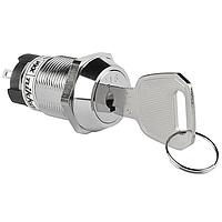 NKK Switches CKL12BFW01-016 ສະຫນັບສະຫນູນ Keylock 19MM ON-ON ກະແຈແບບລົງ #016 RMVBLE 1 POS 3A