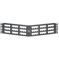 Panduit CPPA72FMWBLY ກະເປົາສາຍໄຟຟ້າ ແລະ ທາງຜ່ານສາຍ Patch Panel 72 Port Modular Flush Mount