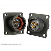 Eaton Souriau-Sunbank UTS012E3P ຮອບຮອງ 3P Pin Receptacle Square Flange Sz 12E