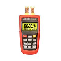 OMEGA HH801B ເຄື່ອງວັດແທກອຸນຫະພູມມືຖືແບບປ້ອນເຂົ້າຄູ່ (-200 to 1372 °C, J/K/T/E input, 2CH)