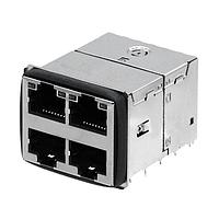 TRP Connector 2250681-1 ຕົວເຊື່ອມ MagJack RJ45,2X2,10G,4PPOE 600mA,ມີເສັ້ນແສງ,/,ການກົດຕິດ