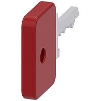 SIEMENS 3SU19500FK200AA0 ກູ້ລອກ Key Lock 73037 KEY O.M.R. LOCK NO. 73037, ແດງ