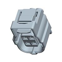 AMP Connectors - TE Connectivity 184396-1 ຕົວເຊື່ອມ 2X2 PLUG ASSY C KEY CLAS