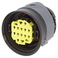 Aptiv DTBFHPE14BKSV ຕົວເຊື່ອມ 14 ທາງ F Hybrid 1.5 2.8 SICMA Panel Through Sealed Connector