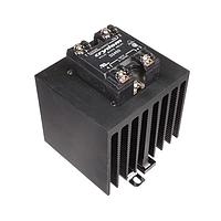 Sensata Technologies - Crydom HS122DR-D2450 ການປະສົມ SSR Relay/Heatsink 45A/240V DC Input ZC SSR Mounted Heatsink