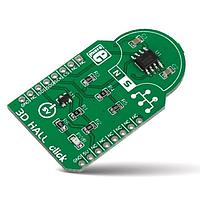 Mikroe MIKROE-1987 ຕົວສະແກນຜົນກະທົບ Hall-Effect 3D Hall click