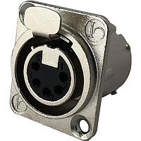 Io Audio Technologies IO-XLR5-F-JLX ຕົວເຊື່ອມຕໍ່ 5-Pin XLR, ຜູ້ຍິງ, ກອງນິເກວ, ຖ້ວຍບົດບາດ, ຕິດຕໍ່ເງິນ, ການປ້ອງກັນ RF