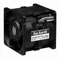 Sanyo Denki 9CRA0612P0G001 ພັນເພີງ Axial Axial, 60x60x76mm, 12VDC, ປະສິດຕິພາບສູງ, ການຫຼັກກັນກັນ, Tach/PWM
