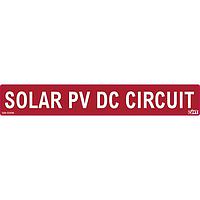 HellermannTyton 596-00998 ແບບປ້າຍແສງອາທິດ Labels Solar Label, SOLAR PV DC CIRCUIT LABEL, 6.5" X 1.0", VL, ແດງ, 50/roll