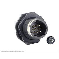 Eaton Souriau-Sunbank UTGX712D10P32 ຮັບກະປ້ອງ Jam nut receptacle & hold down clips, ບໍ່ມີຫົວປົກຫົວ, ມີ 10 ຕິດຕໍ່ຜູ້ຊາຍ PCB, IP68/69K ໃນສະພາບບໍ່ໄດ້ຕໍ່ກັນ