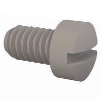 Essentra Components 010832F028 ກຸ່ມສະກຣູວລົດມາຊີນ Fillister Slotted, ກະທົບ #8-32, ຄວາມຍາວ 9/32