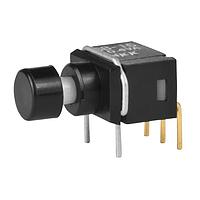 NKK Switches GB15AH-XA ປຸ່ມປິດ SPDT ON(ON) RA PC ຝາດດຳ .4VA