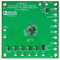 Analog Devices EVAL-LT8692S-AZ ຕົວຄວບຄຸມແຮງດັນ - ຕົວຄວບຄຸມສະຫນັບສະຫນູນ 42V/2A + 3  8V/1A, 2MHz Quad Monolithic Synchronous Step-Down Regulator