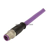 HARTING 21348900486050 ເສັ້ນສາຍເຊນເຊີ / ເສັ້ນສາຍອັກຕູເວດເຕີ M12-B 4PIN FML STRT SINGLE END 5.0M PVC