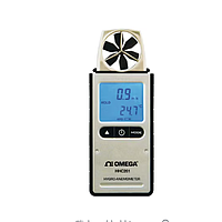 OMEGA HHC261 Handheld Air Flow / ຄວາມຊຸ່ມຊື່ນ / Dew Point / Wet Bulb Meter (0.4~20 m/s, -20~60°C, 0~100% RH)