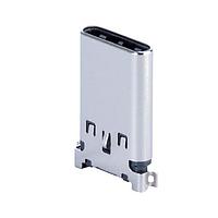 Same Sky (formerly CUI Devices) UP20-C-F-G-FL-1-P12-TR USB Type C Type C, 2.0, Free- line, Gold Plated 1u,Dip Shell, 12 pin, T&R