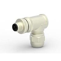 AMP Connectors - TE Connectivity T4113011031-000 ມຸມຂວາ M12 M 3P ທອງ A_CODE RA SHIELDED PG7