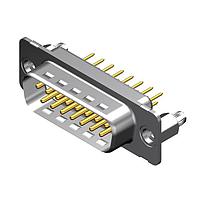 Molex / FCT 173109-0426 ຕໍ່ຕໍ່ D-Sub - ຄວາມໜາແຮງມາດຕະຖານ FCT DSUB STR PC PLG 15 PN W/SNAPIN