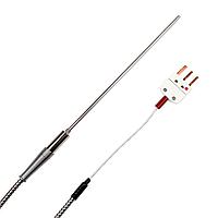 OMEGA PR-10H-3-100-1/4-12-BX ອຸປະກອນວັດ RTD ມີສາຍສະຫນາມປົກກັນໄຟຟ້າ ແລະ ສາຍຄວາມປອດໄພ BX (Stripped Leads, 450 °C, Class A)