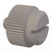 Essentra Components 50M040070T003 ສະກຣູດມືຊີ້ນຊ້ອນ Slotted Thumb Screw, M4 X .7 Thread, 3mm Lg