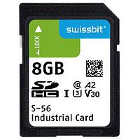 Swissbit SFSD008GL1AM1TB-I-CE-21Q-STD ບັດ SD ອຸດສາຫະກຳ ບັດ SD S-56, 8 GB, 3D PSLC Flash, -40C ຫາ +85C