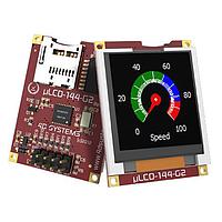 4D Systems SK-144G2-AR ຊຸດເລີ່ມຕົ້ນ Starter Kit ສໍາລັບ uLCD-144G2-AR ມີບັດຈໍາເກັບ microSD ອຸດສາຫະກຳ 4GB