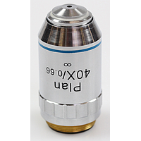 KERN OBB-A1257 Infinity planachromatic objective lens 40 x /0,65 W.D., (0,65 mm) (sprung)
