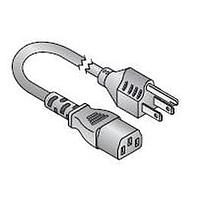 Kobiconn 173-0602-E ສາຍພະລັງ AC 6'7'3ສາຍ 18AWG ສີດຳ