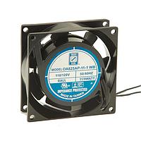 Orion Fans OA825AP-11-2WS ພັງລົມ Axial Axial, 80x80x25mm, 115VAC, 18CFM, 6W, 24dBA, 2300RPM, Sleeve, Lead Wires