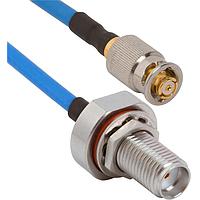 Amphenol SV Microwave FBSMA-085-FQSMP-120 ສາຍສັນຍານ RF SMA BKHD F SMP F QB 12" Cable